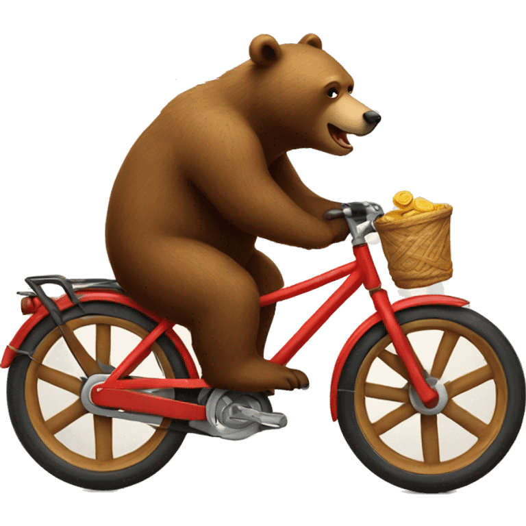 bear on a bike emoji