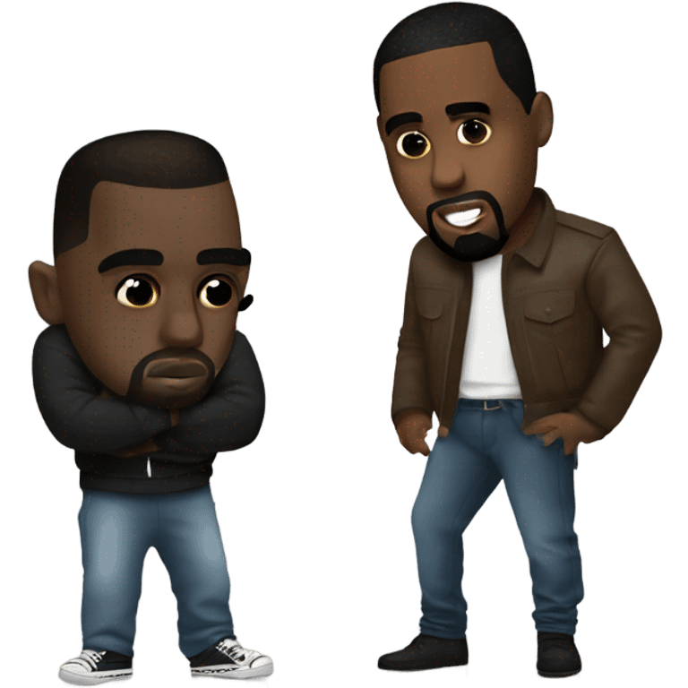 kanye west with diddy emoji