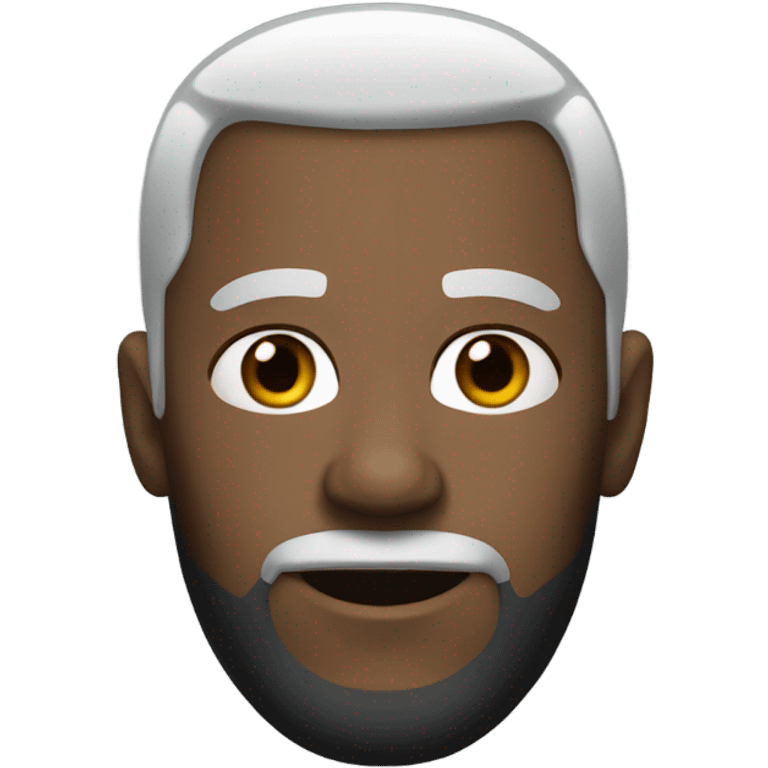 a white man in a black prison uniform emoji