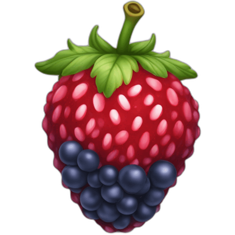 Fraise framboise myrtille emoji