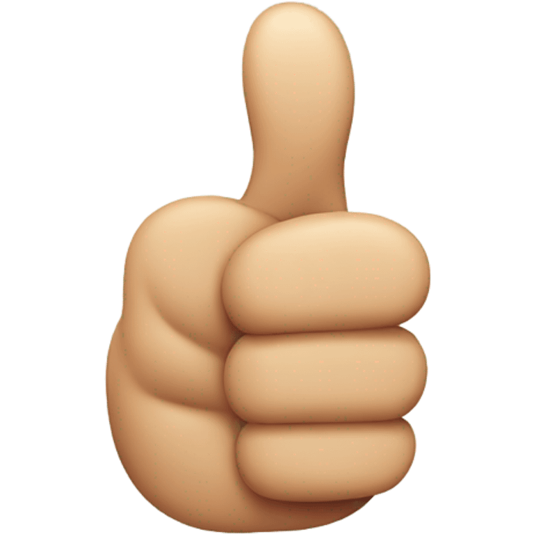 Thumbs up, no fingers showing emoji