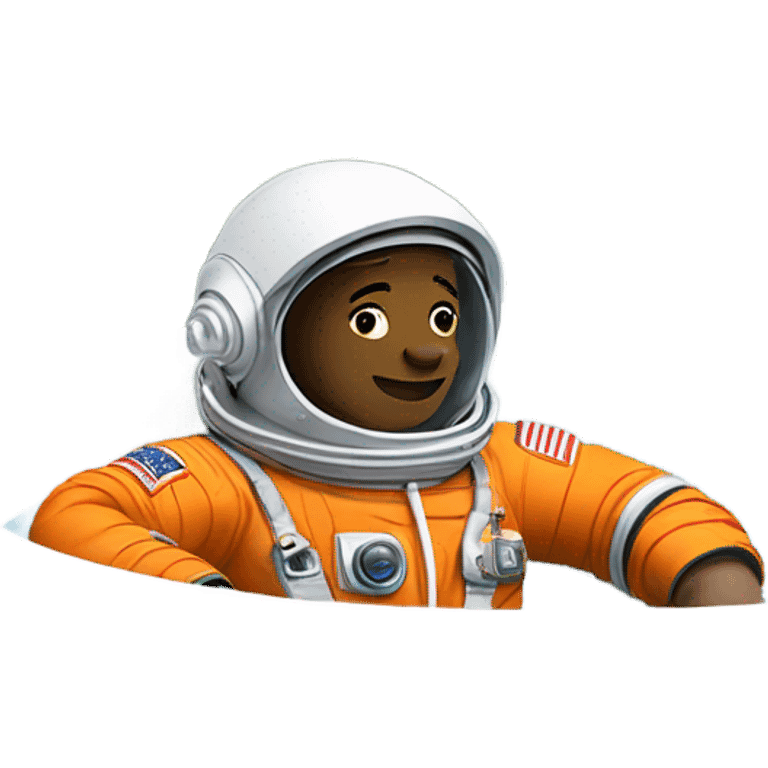 astronaut in hot tub emoji