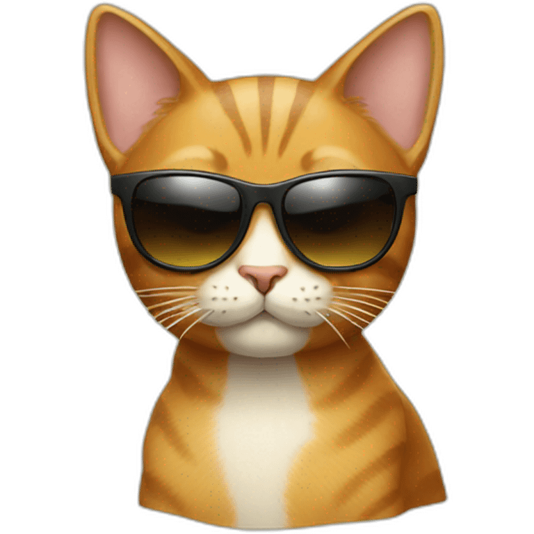 Cat wearing sunglasses  emoji