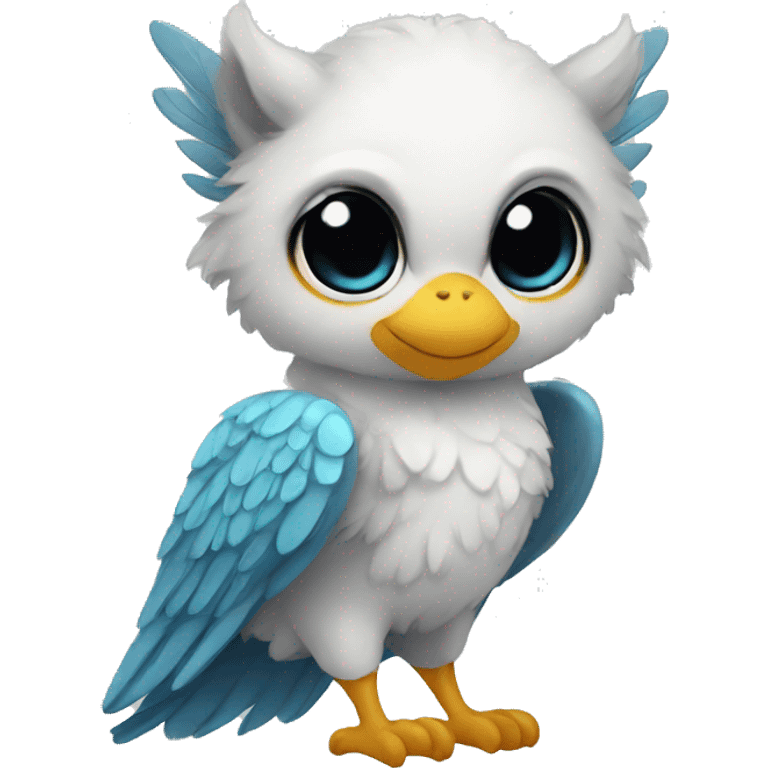 Cute cool winged animal hybrid  emoji