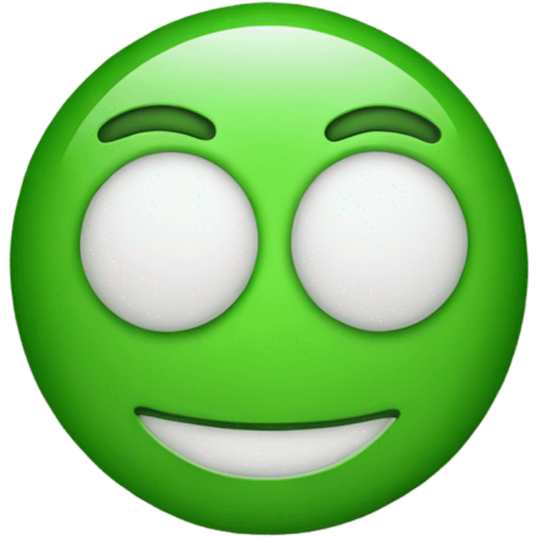 Big green smiley face emoji