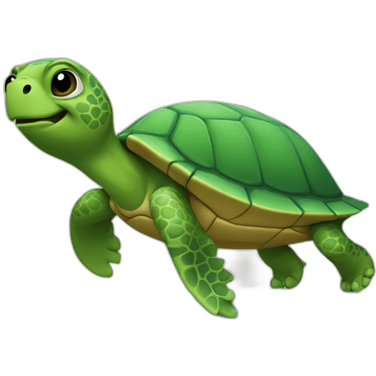 Turtle on a surfboard emoji