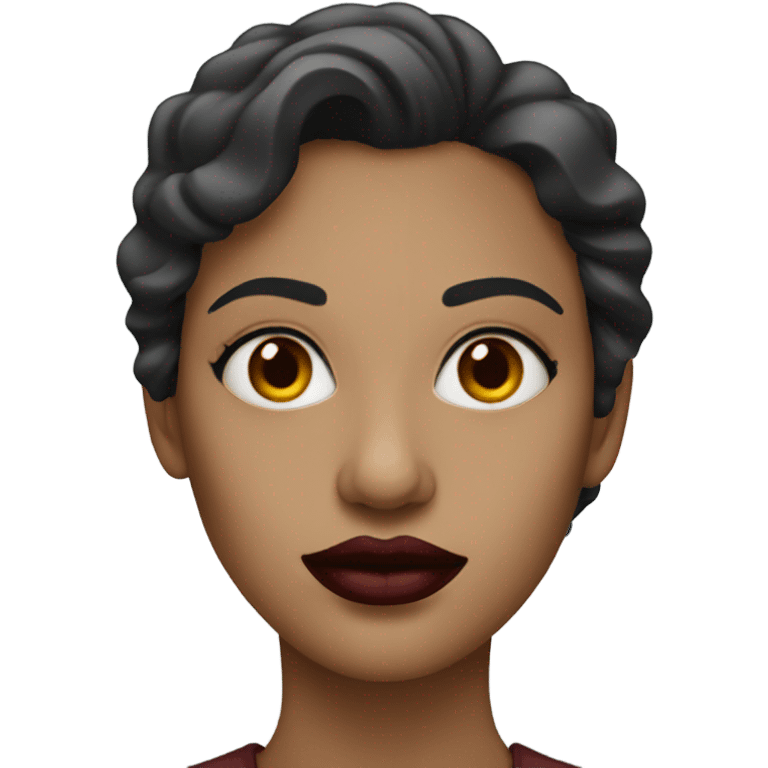 dark red lips woman emoji