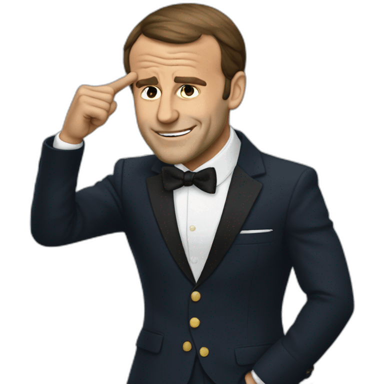 macron qui dab emoji