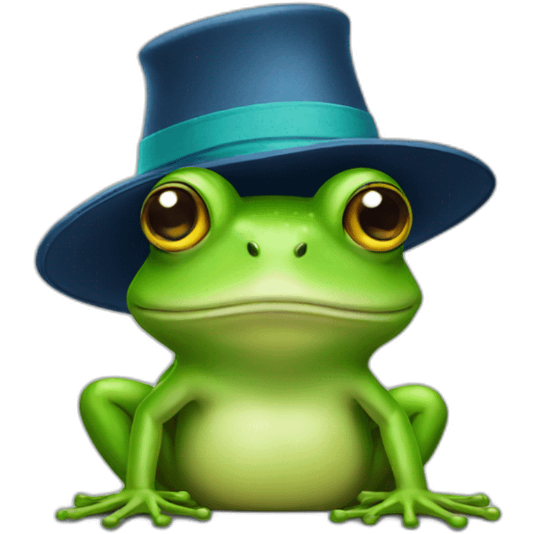 frog in hat emoji