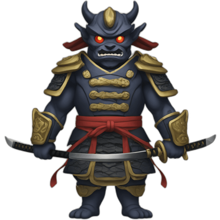 suit oni samurai emoji