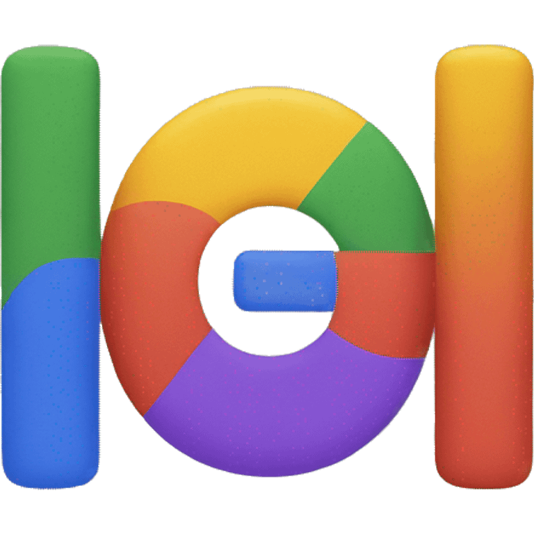 Colourful Google logo emoji