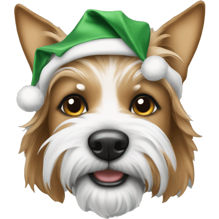 Christmas terrier emoji