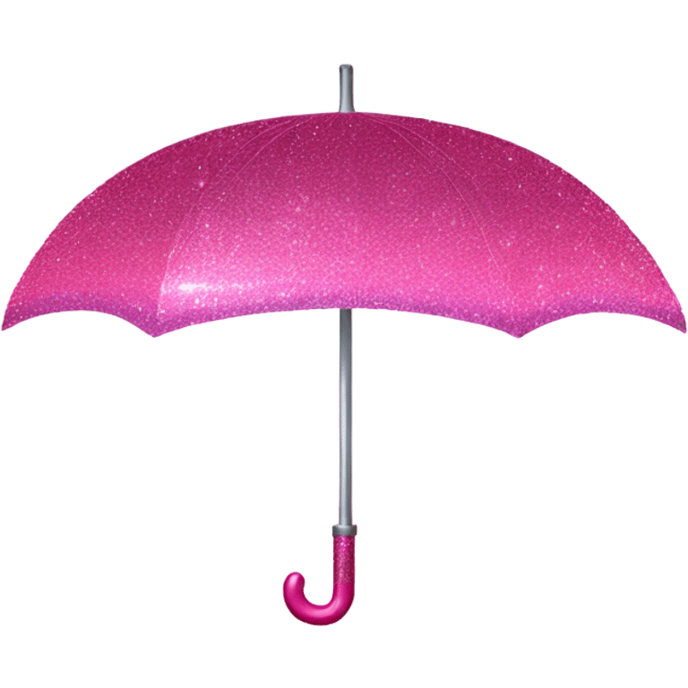 Pink ombre umbrella with glitter  emoji