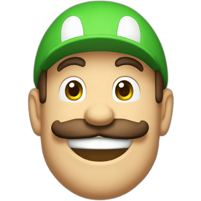 Luigi en multicouleur emoji