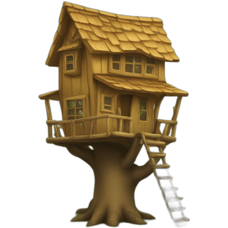 tiny treehouse emoji