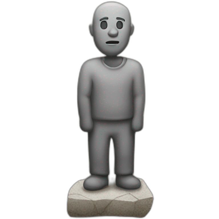 stone standing man emoji