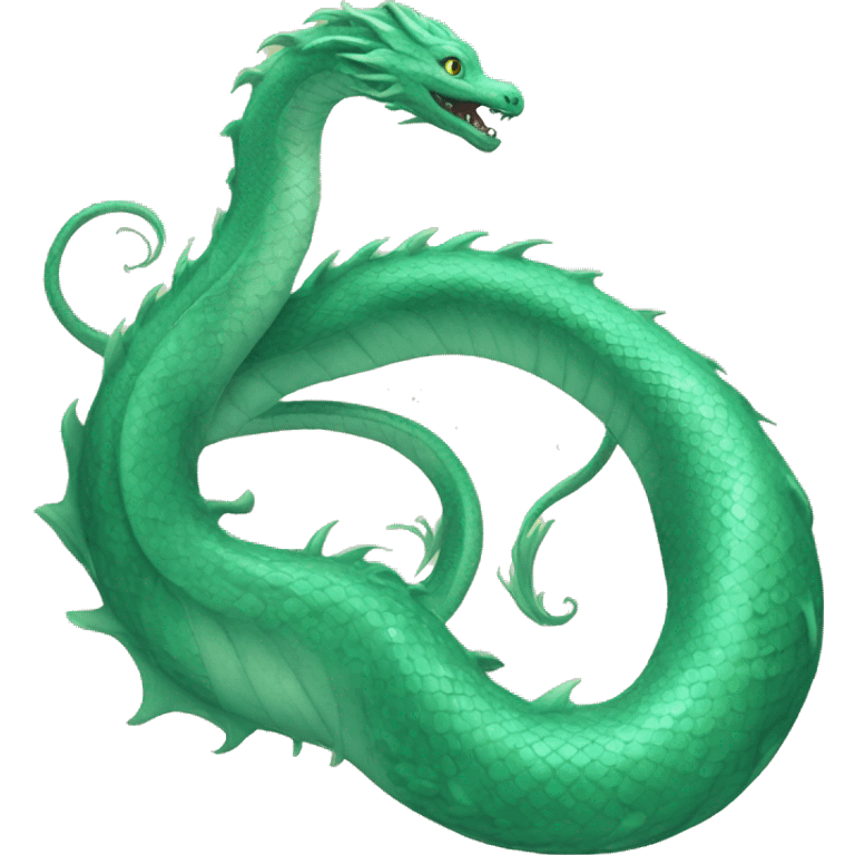 Christian Mythical serpent leviathan in 🌊  emoji