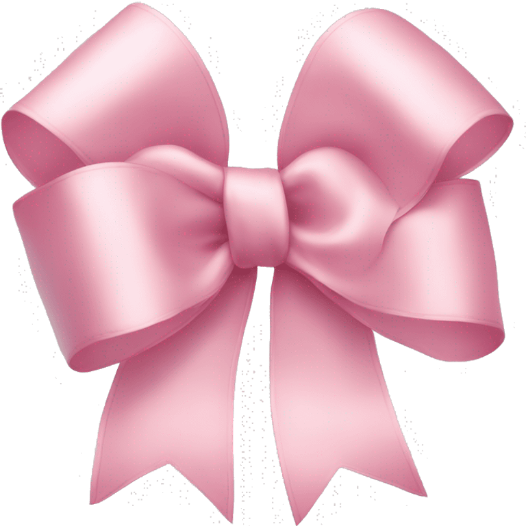 light pink ribbon bow emoji