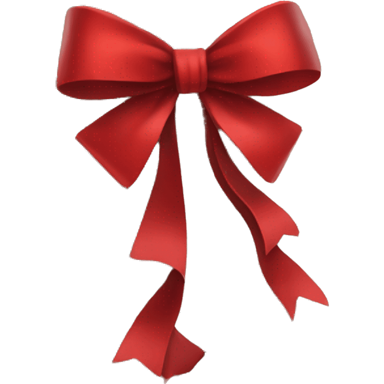 red bow on tree emoji