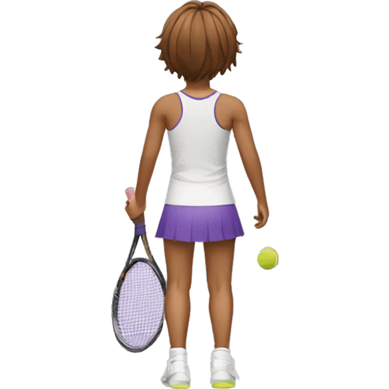 tennis player's back symmetric emoji