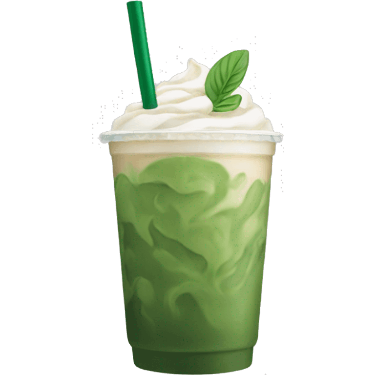 Starbucks Iced matcha latte emoji