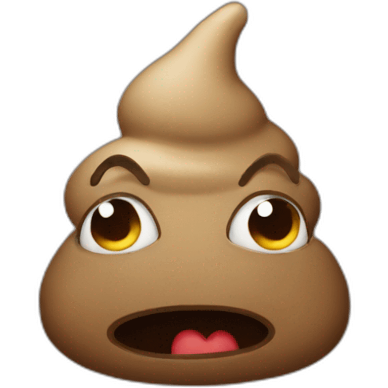 evil poop emoji