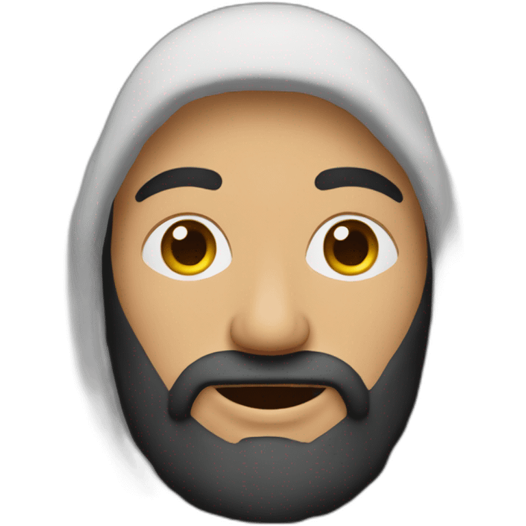 Musulman avec croix dans la main emoji