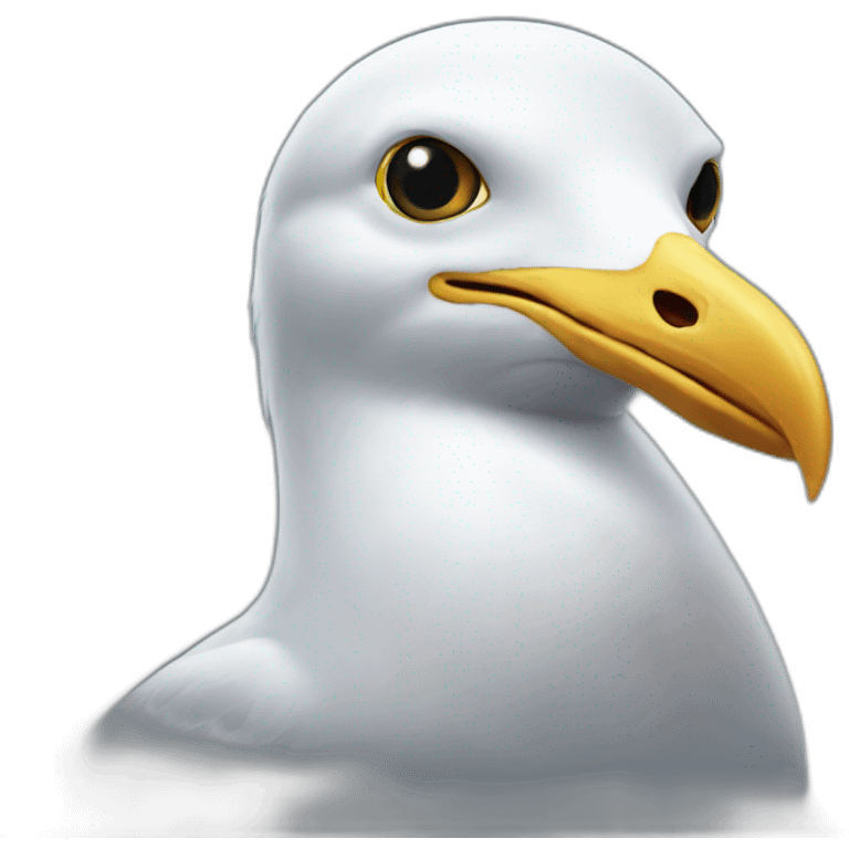 realistic gull emoji