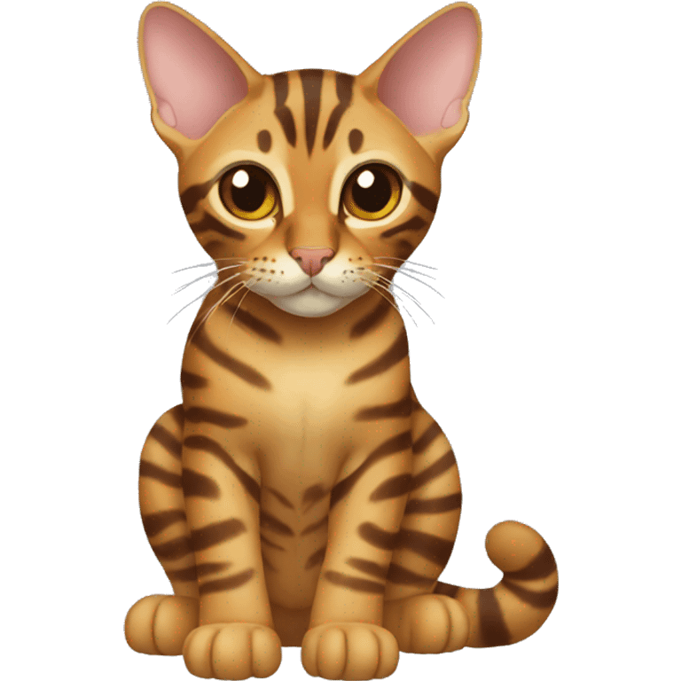 Toyger Cat Breed Full Body emoji