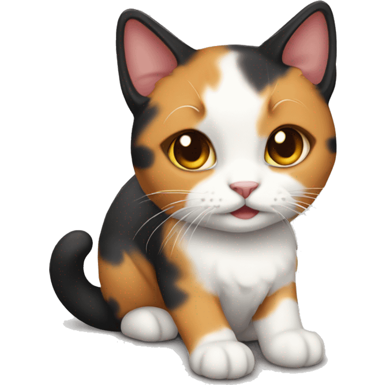 Calico cat cute emoji