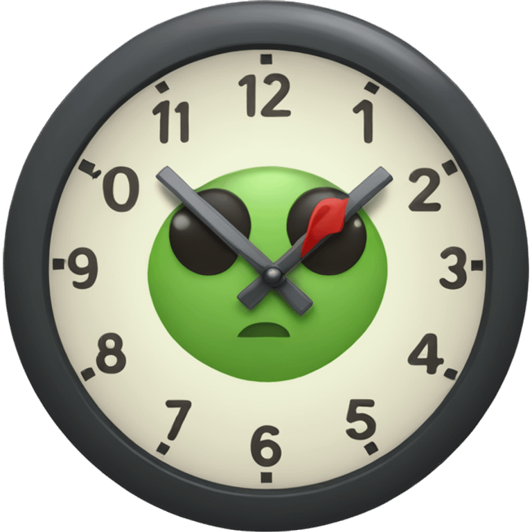 Tick tok clock emoji