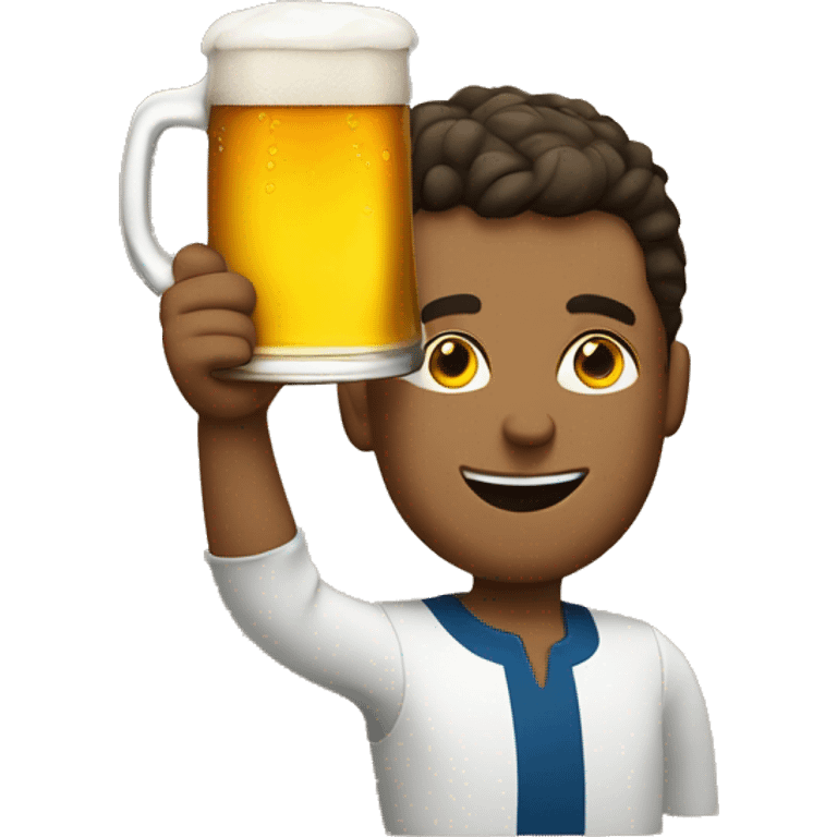 Person with beer emoji