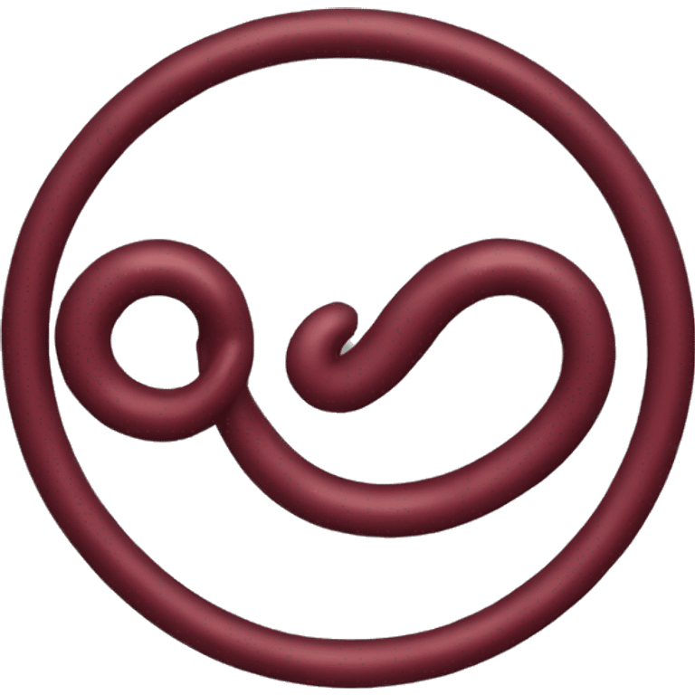 dark red loop emoji