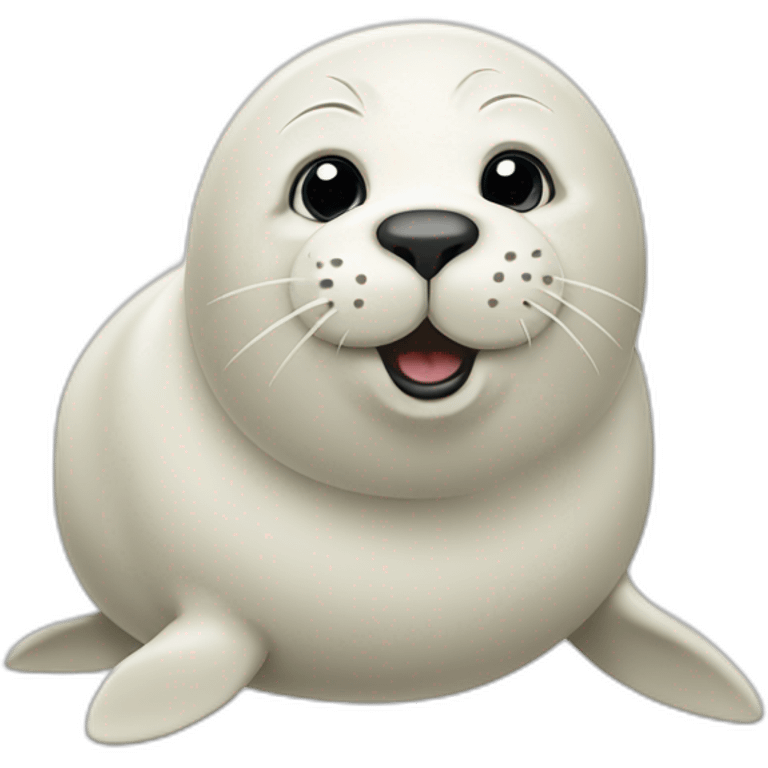 busy white seal emoji