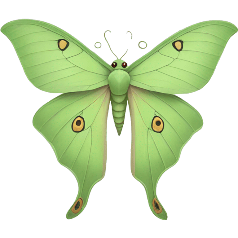 Luna moth emoji