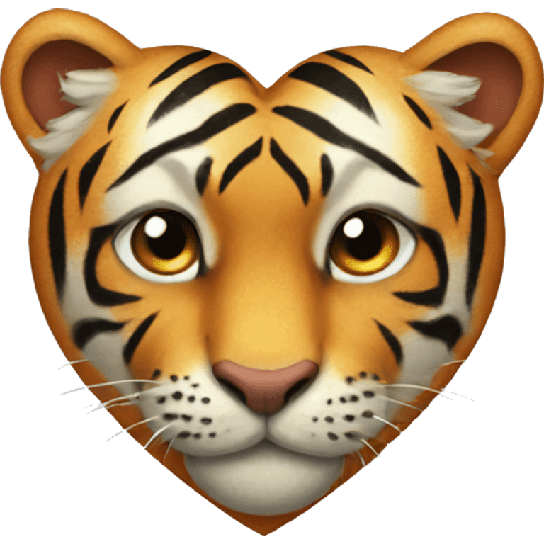 Tiger heart emoji