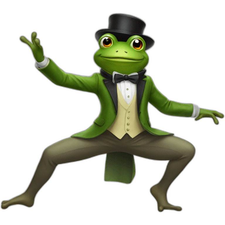 mr frog artist dance emoji