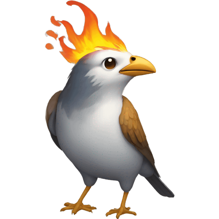 Bird with fire  emoji