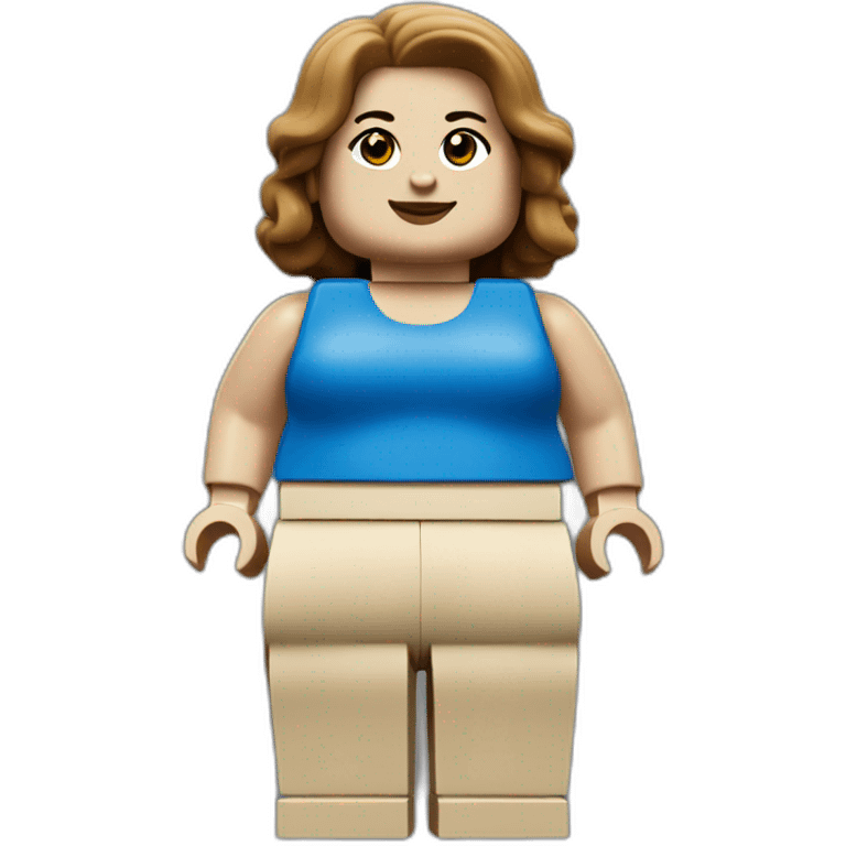 fat girl lego emoji