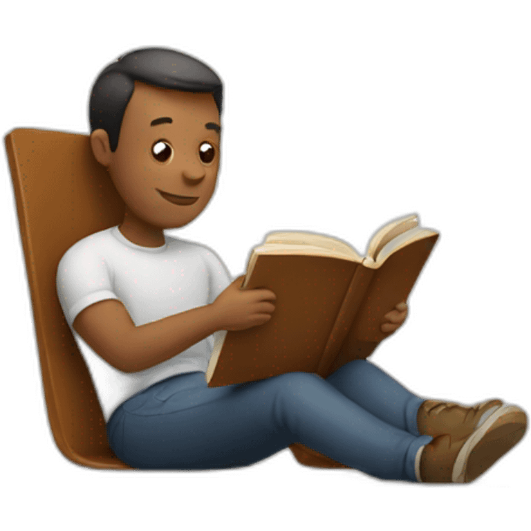 man reading book emoji