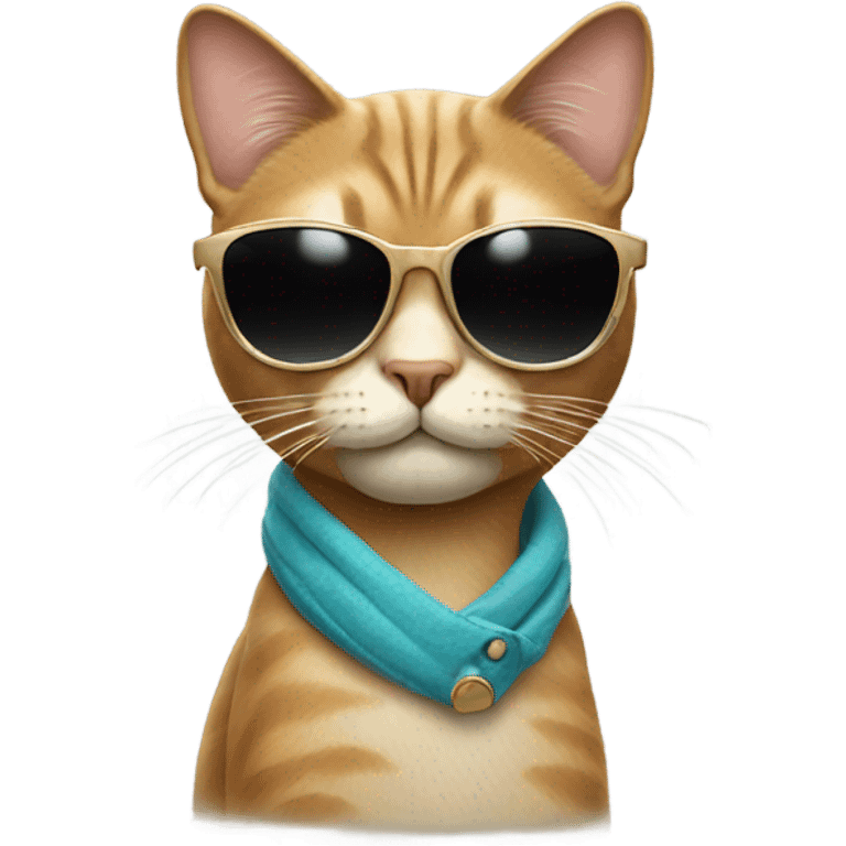 Cat with sunglasses emoji