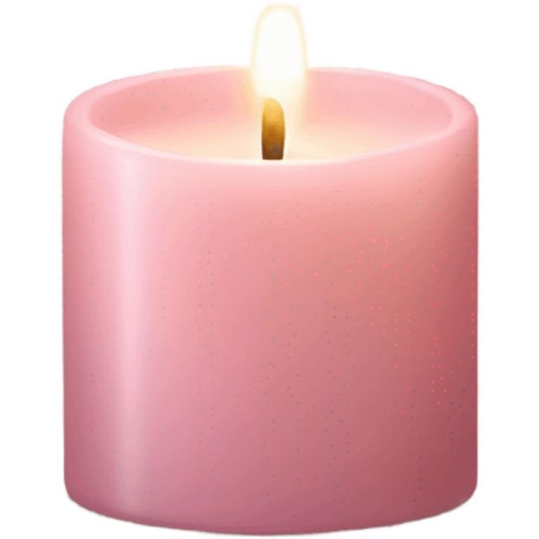 Aesthetic light pink candle  emoji