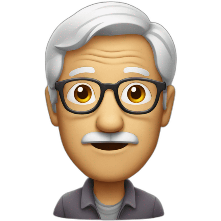 Old man with glasses emoji