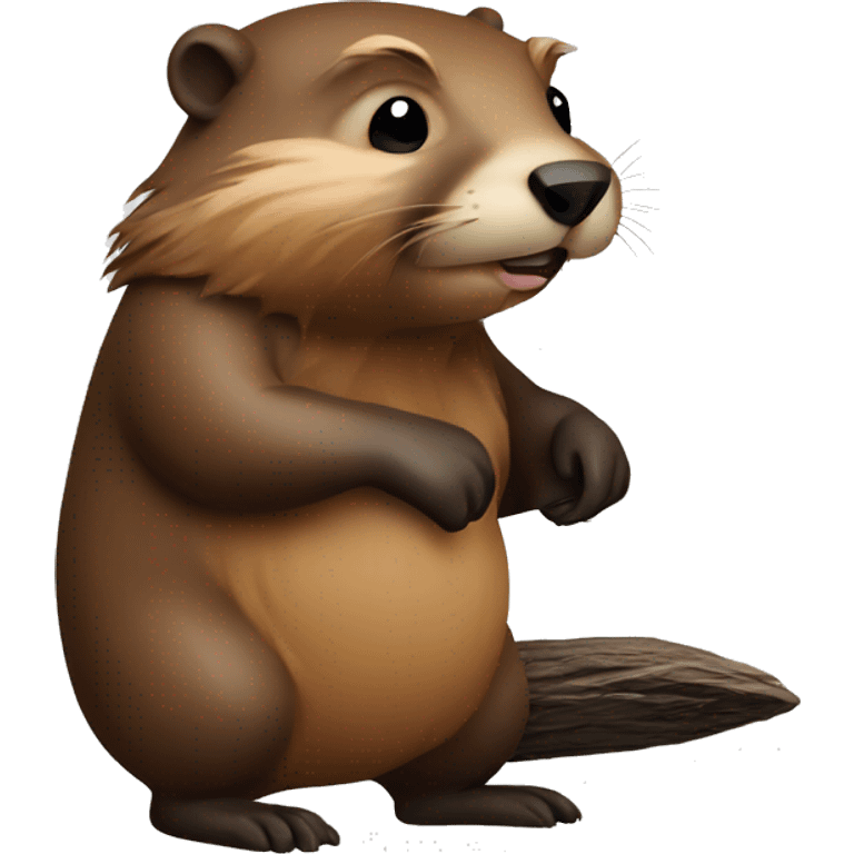 beaver thiking emoji