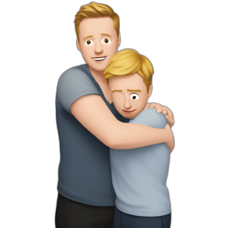 Owen Jones having a cuddle with Lee Anderson emoji