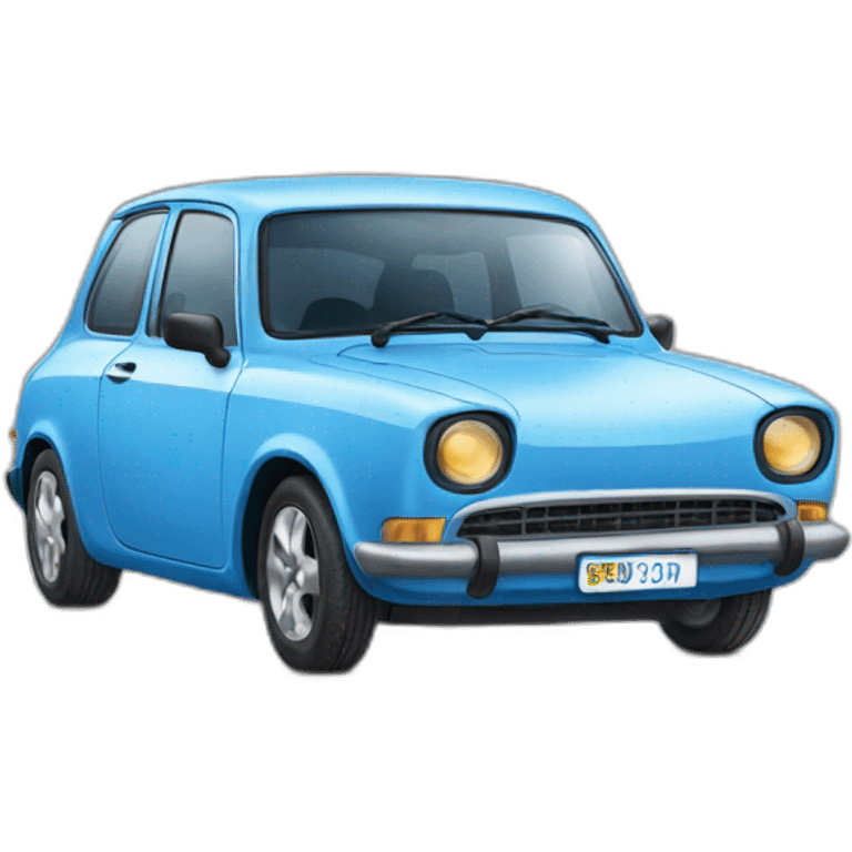 Smurf car emoji