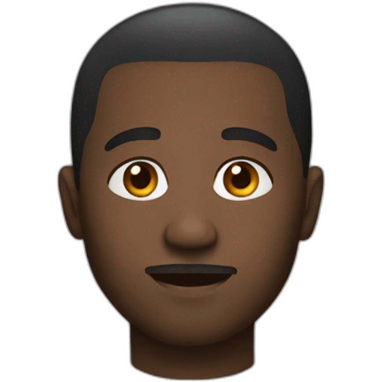 black man emoji