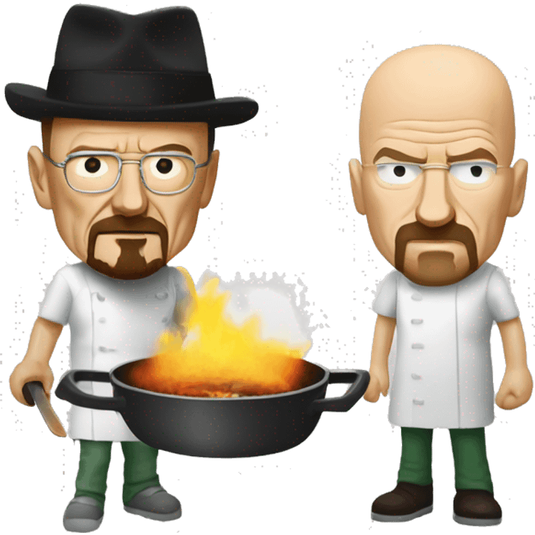 Walter white and Jessie pinkman cooking emoji