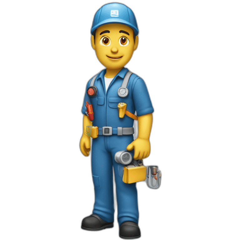 hvac technician action figure logo hd emoji