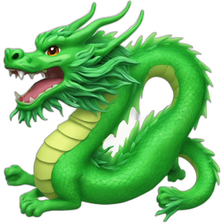 Chinese dragon green emoji